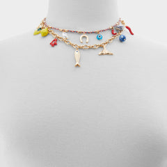Aldo Amalfie Red Women's Necklaces - Charm necklace
