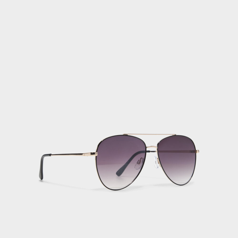 Aldo Arilicanx Black/Gold Multi Women's Aviator - Aviator sunglasses