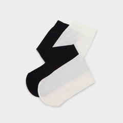 Aldo Sleekstep in Black White - Knee high socks
