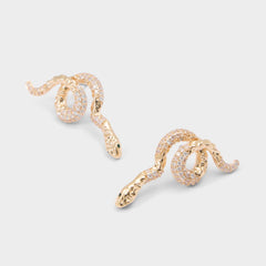 Aldo Serpenta in Gold Clear Multi - Chandelier earrings