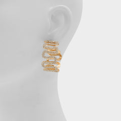 Aldo Estele in Gold Clear Multi - Hoop earrings