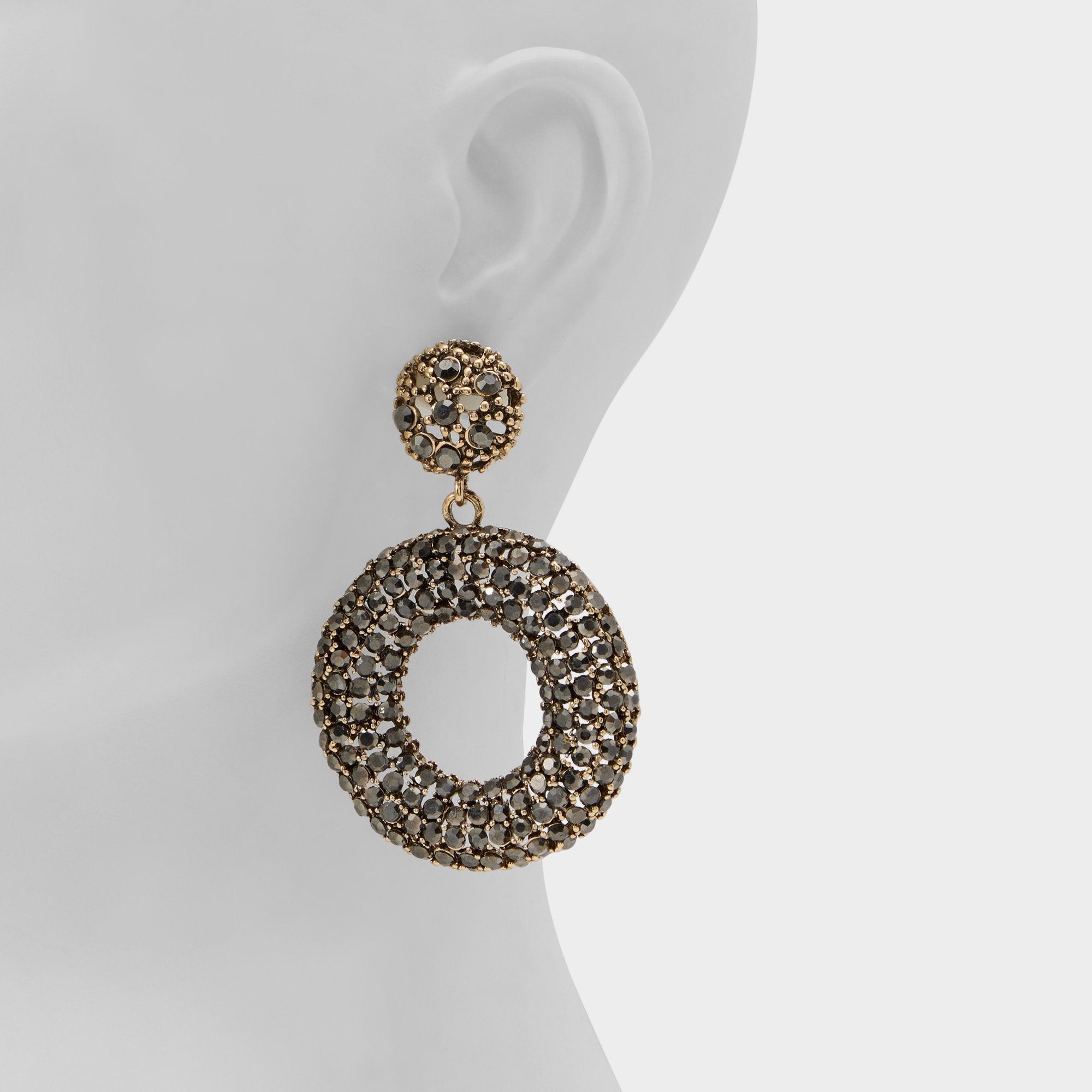 Aldo Stonebrooke in Grey - Hoop earrings
