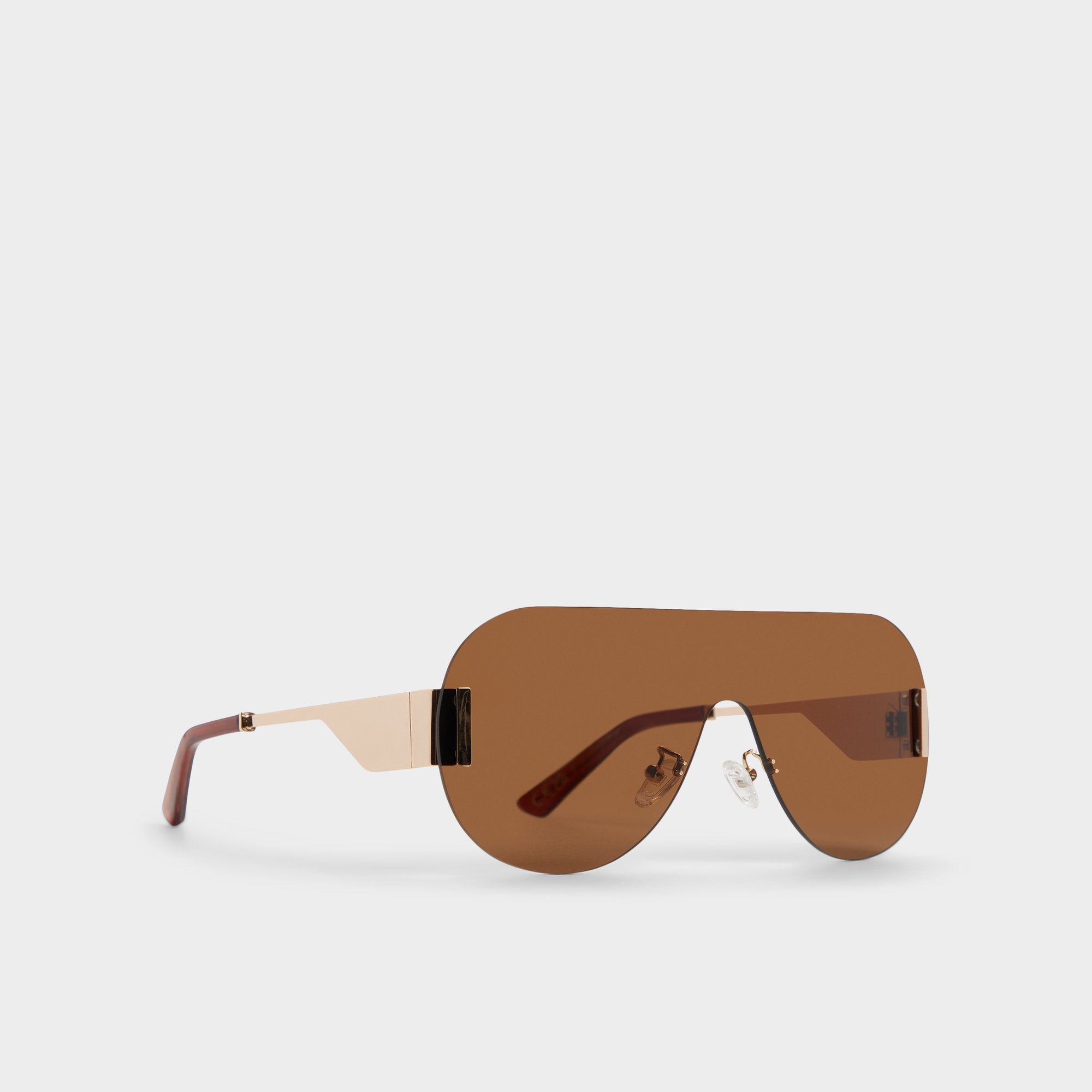 Aldo Agrocan Brown Women's Shield - Shield sunglasses