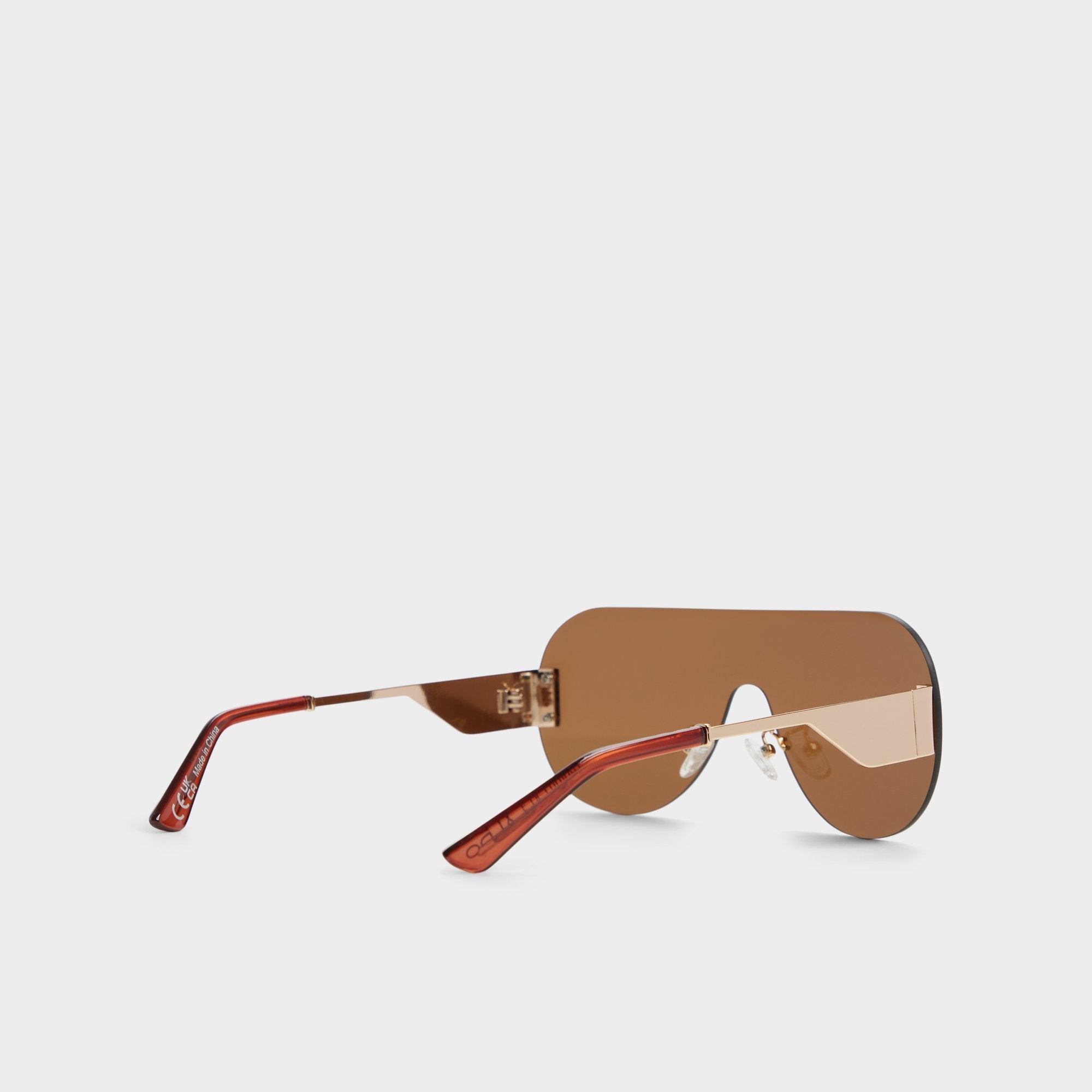 Aldo Agrocan Brown Women's Shield - Shield sunglasses