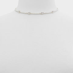 Aldo Elbaeraen in Silver Clear Multi - Choker necklace