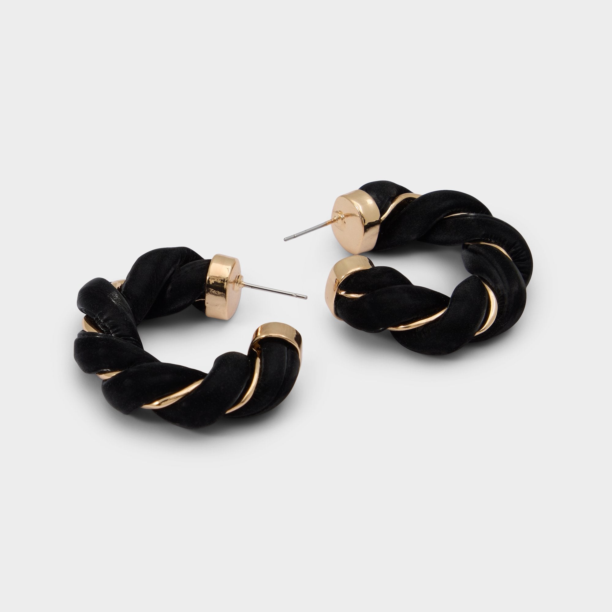 Aldo Twists in Black Gold Multi - Hoop earrings