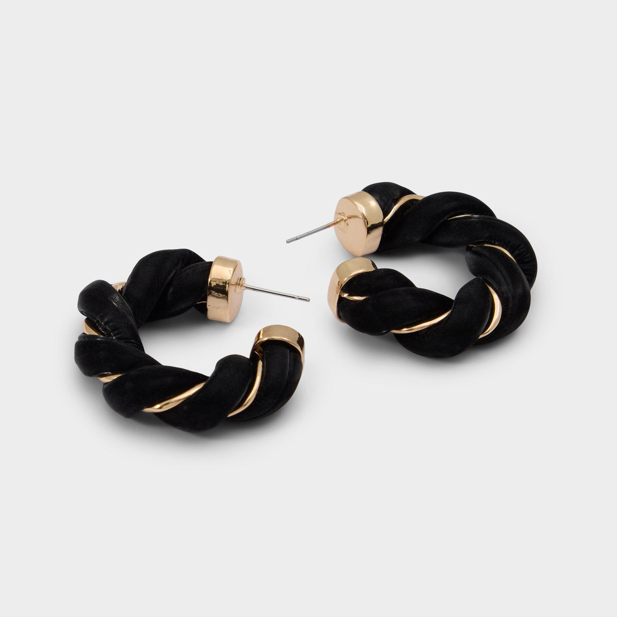 Aldo Twists in Black Gold Multi - Hoop earrings