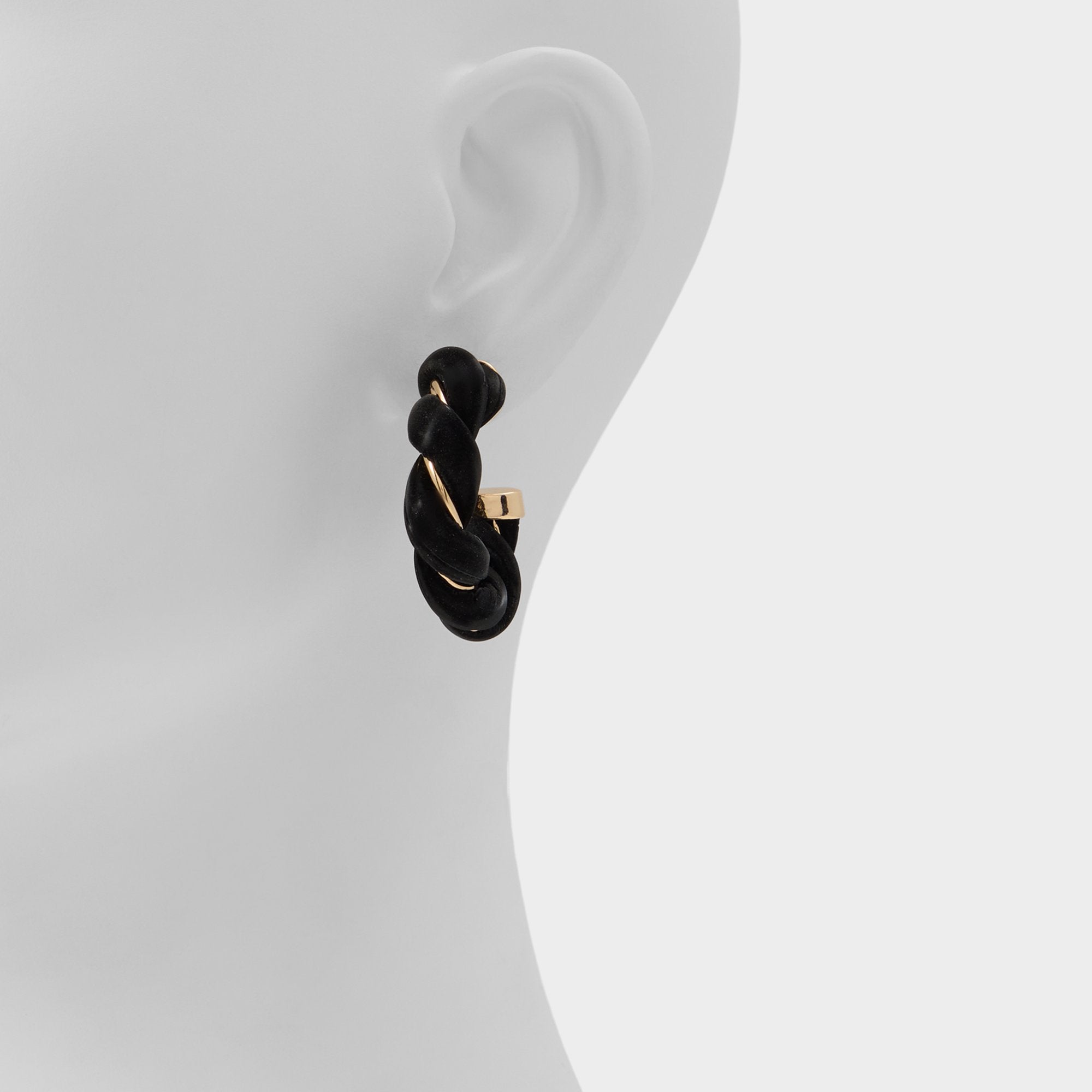 Aldo Twists in Black Gold Multi - Hoop earrings