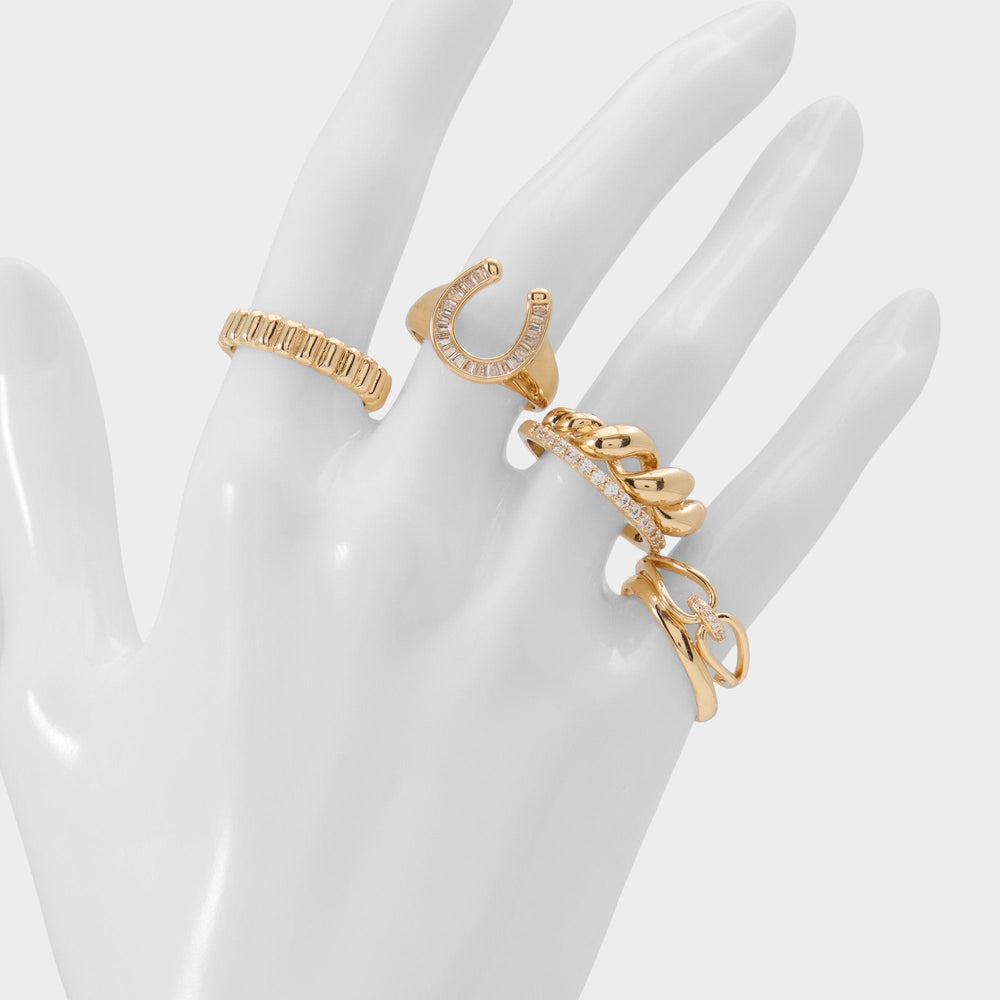 Aldo Luckyrings in Gold Clear Multi - Multi finger rings