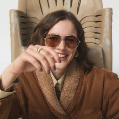 Aldo Frejja in Gold - Aviator sunglasses