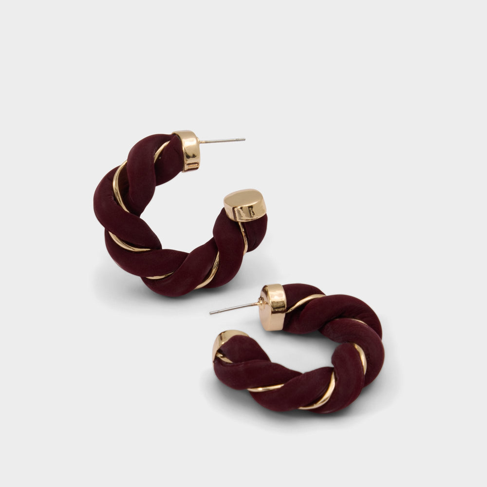 Aldo Twists in Bordo - Hoop earrings