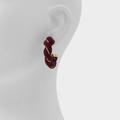 Aldo Twists in Bordo - Hoop earrings