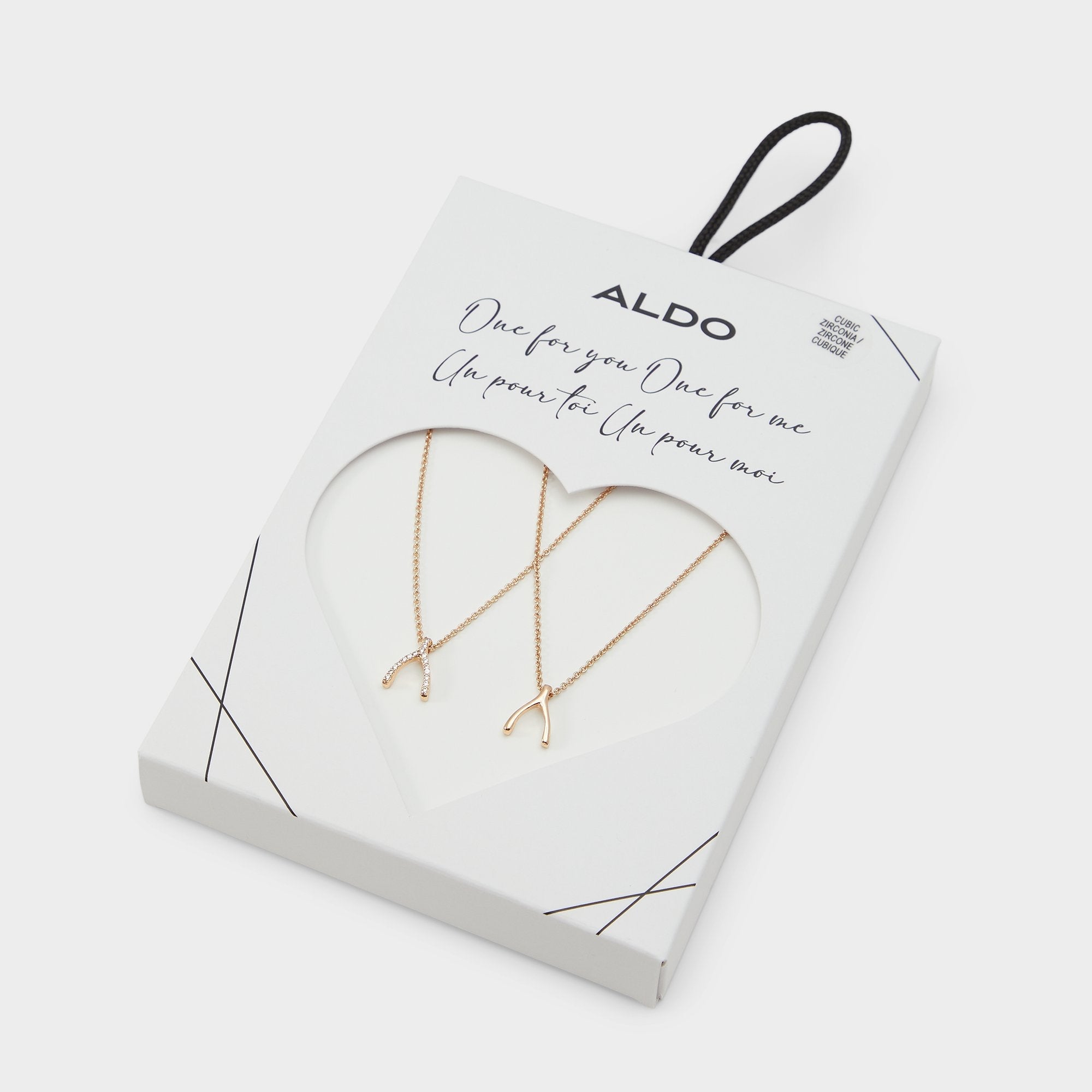 Aldo Makeawish Gold/Clear Multi Women's Necklaces - Gift set