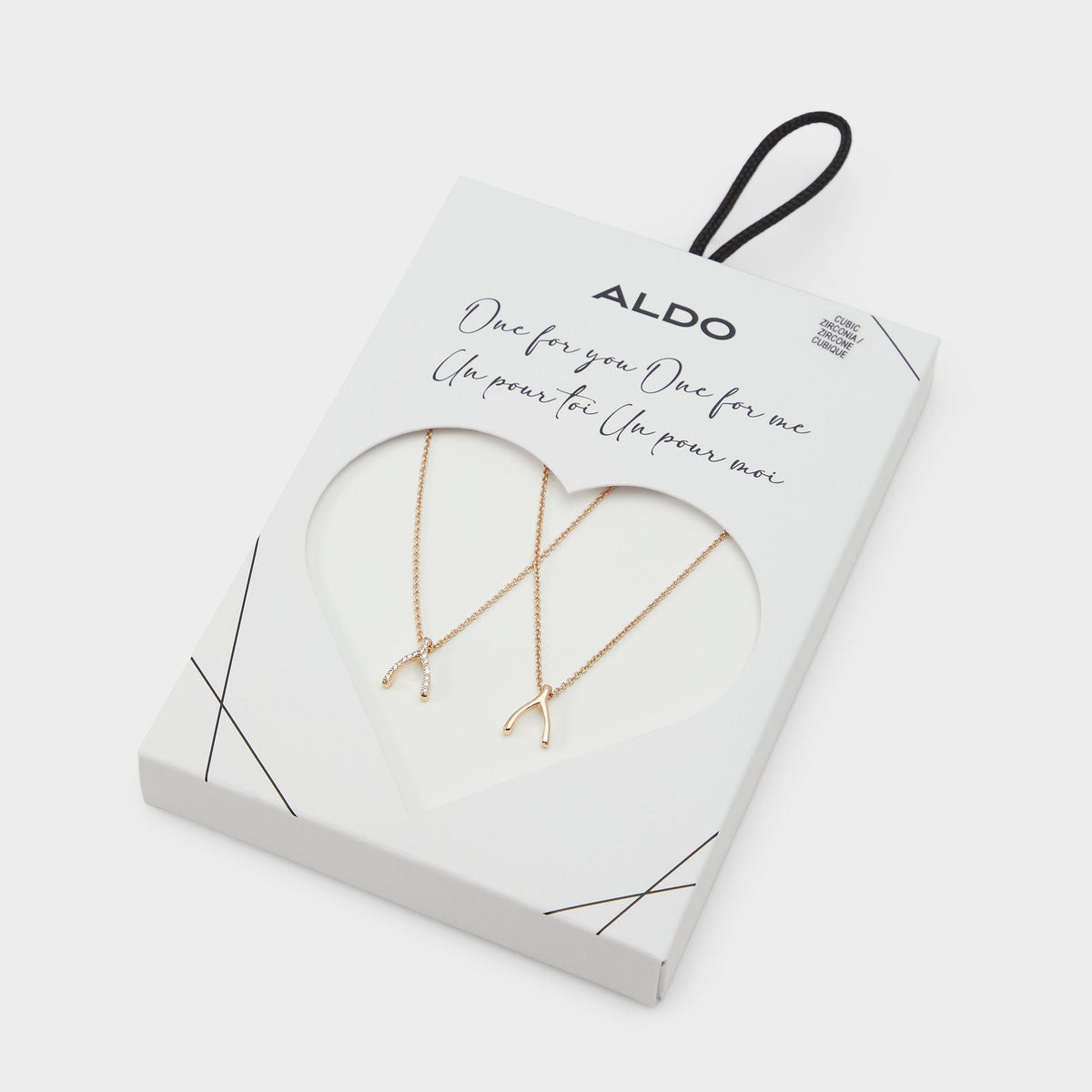 Aldo Makeawish Gold/Clear Multi Women's Necklaces - Gift set