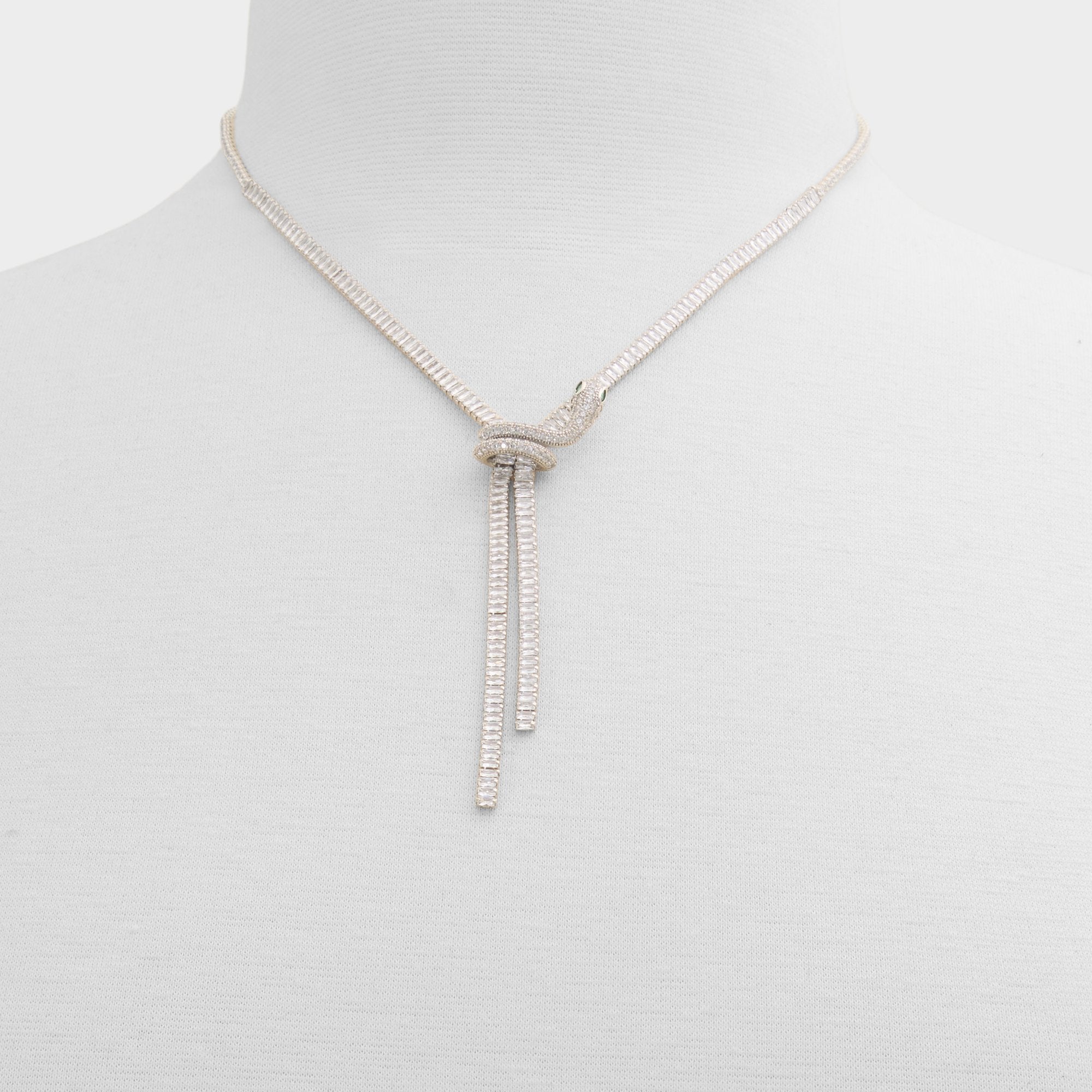Aldo Venomarra in Silver Clear Multi - Statement necklace