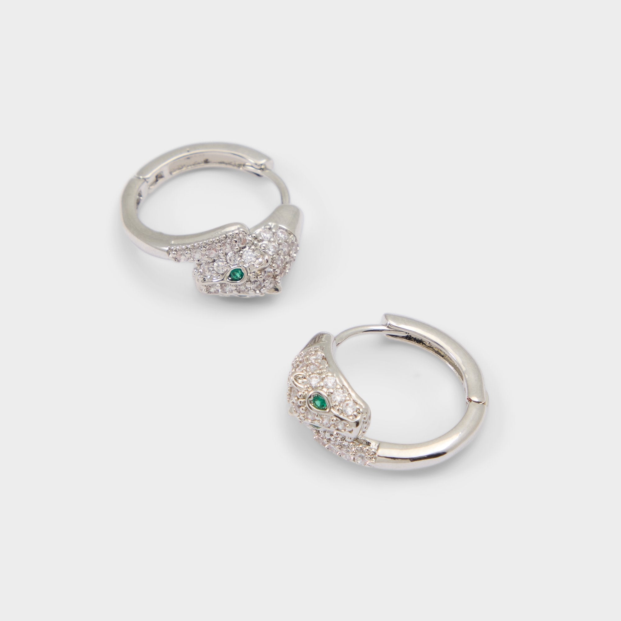 Aldo Feraluxe in Silver Clear Multi - Hoop earrings