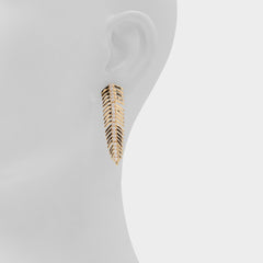 Aldo Feathers in Gold Clear Multi - Earrings