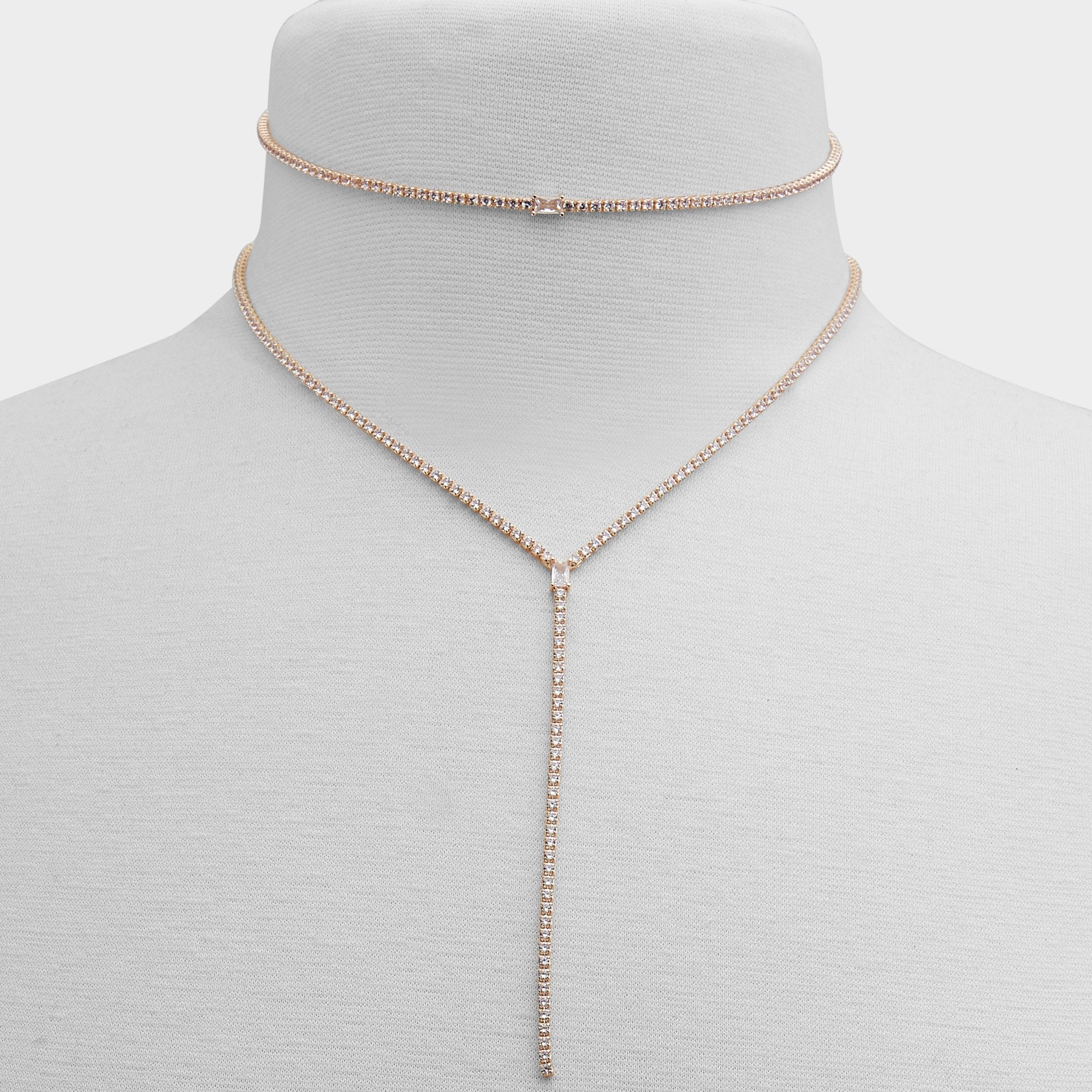 Aldo Alata Gold/Clear Multi Women's Cubic Zirconia - Necklace