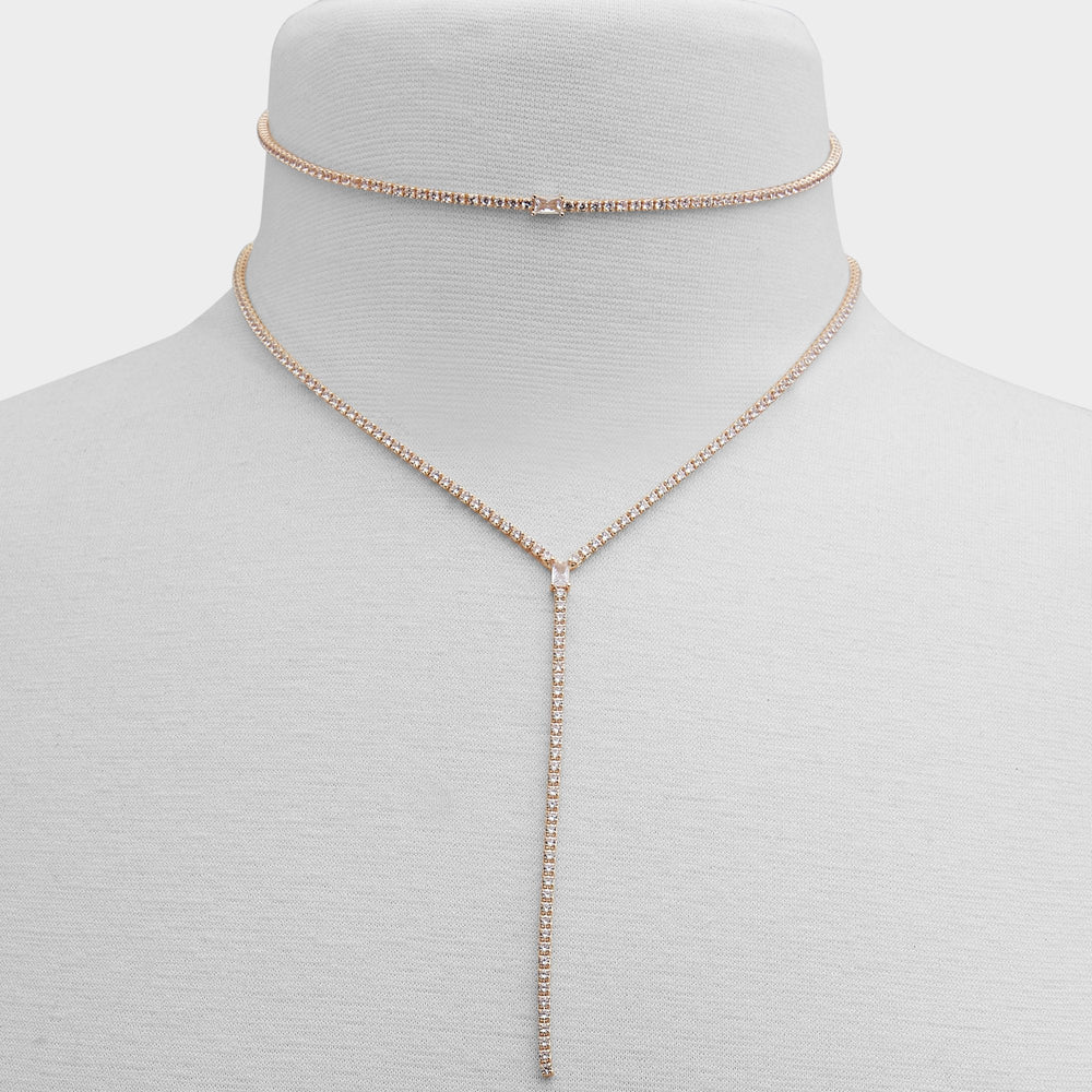 Aldo Alata Gold/Clear Multi Women's Cubic Zirconia - Necklace