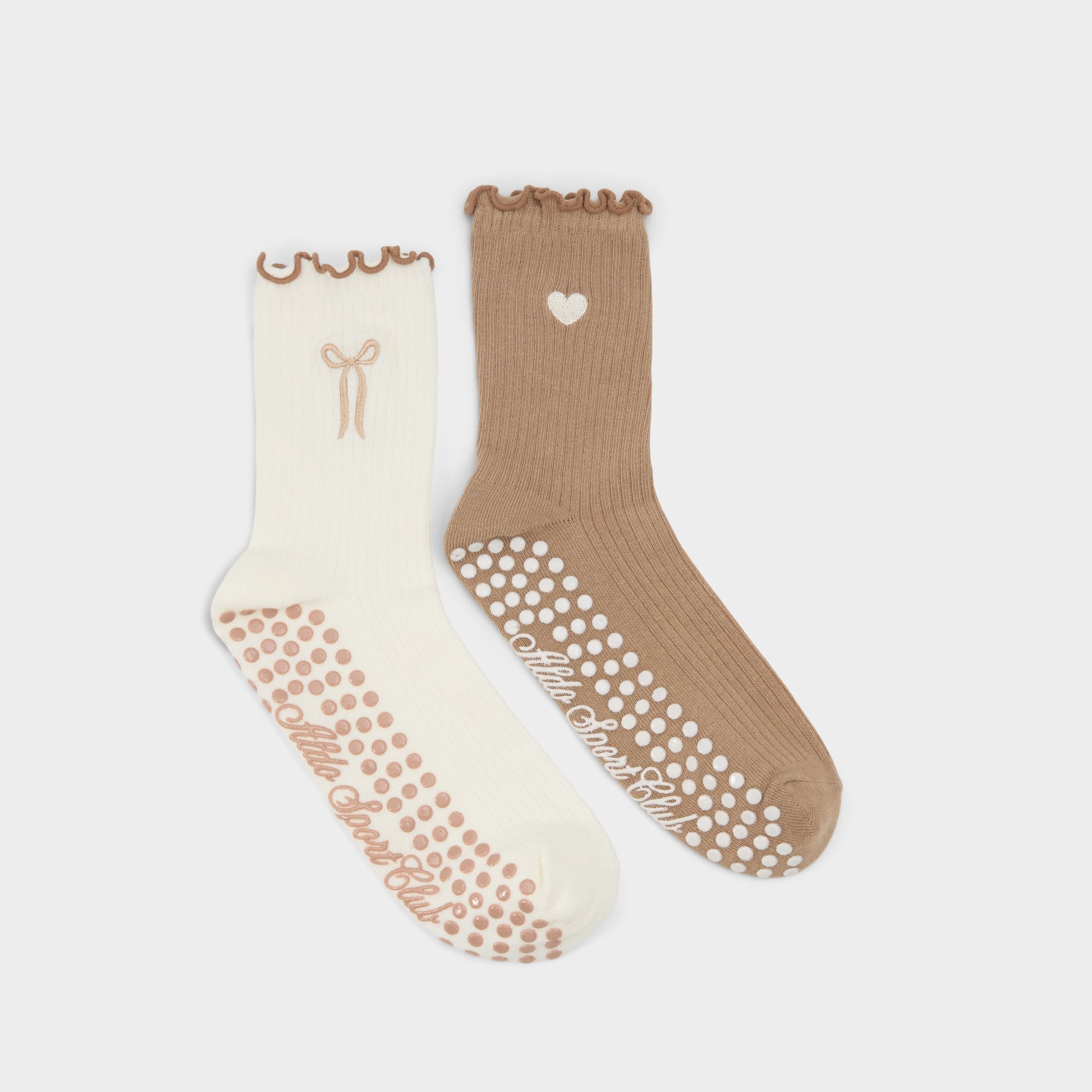 Aldo Pilatesock in Dark Beige - Pilates socks