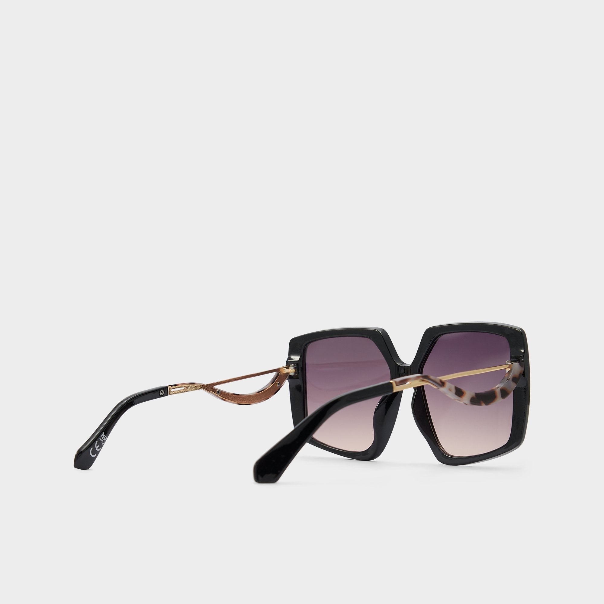 Aldo Asya Black/Gold Multi Women's Square - Square sunglasses