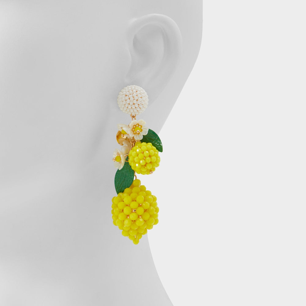 Aldo Limonatta Medium Yellow Women's Earrings - Chandelier earrings