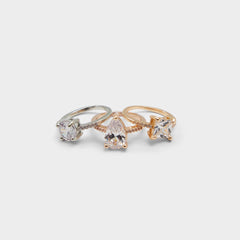Aldo Alabridar Metallic Multi Women's Cubic Zirconia - Stackable rings