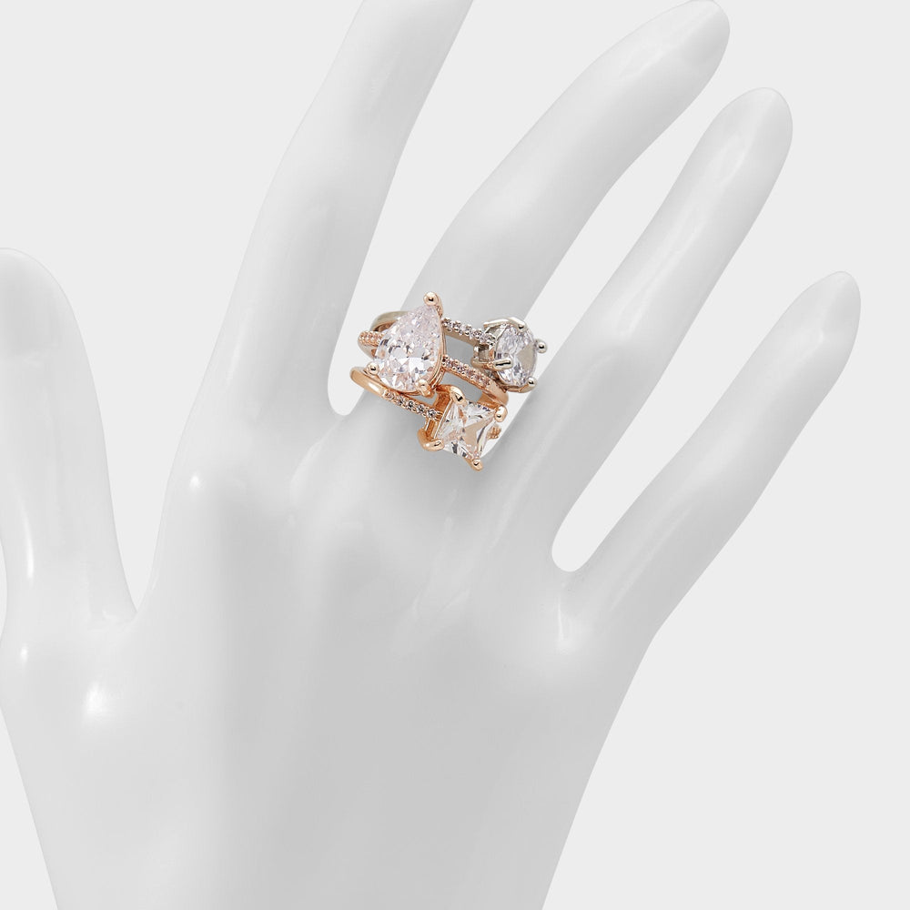 Aldo Alabridar Metallic Multi Women's Cubic Zirconia - Stackable rings