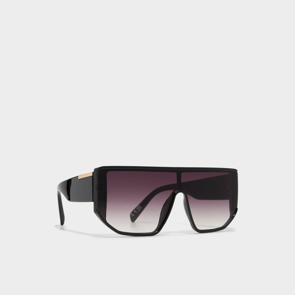 Aldo Thiedan Black/Gold Multi Women's Shield - Shield sunglasses