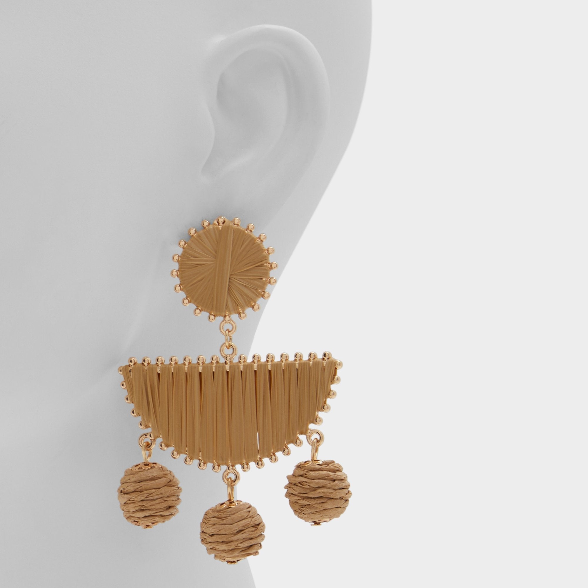 Aldo Seven in Light Brown - Chandelier earrings