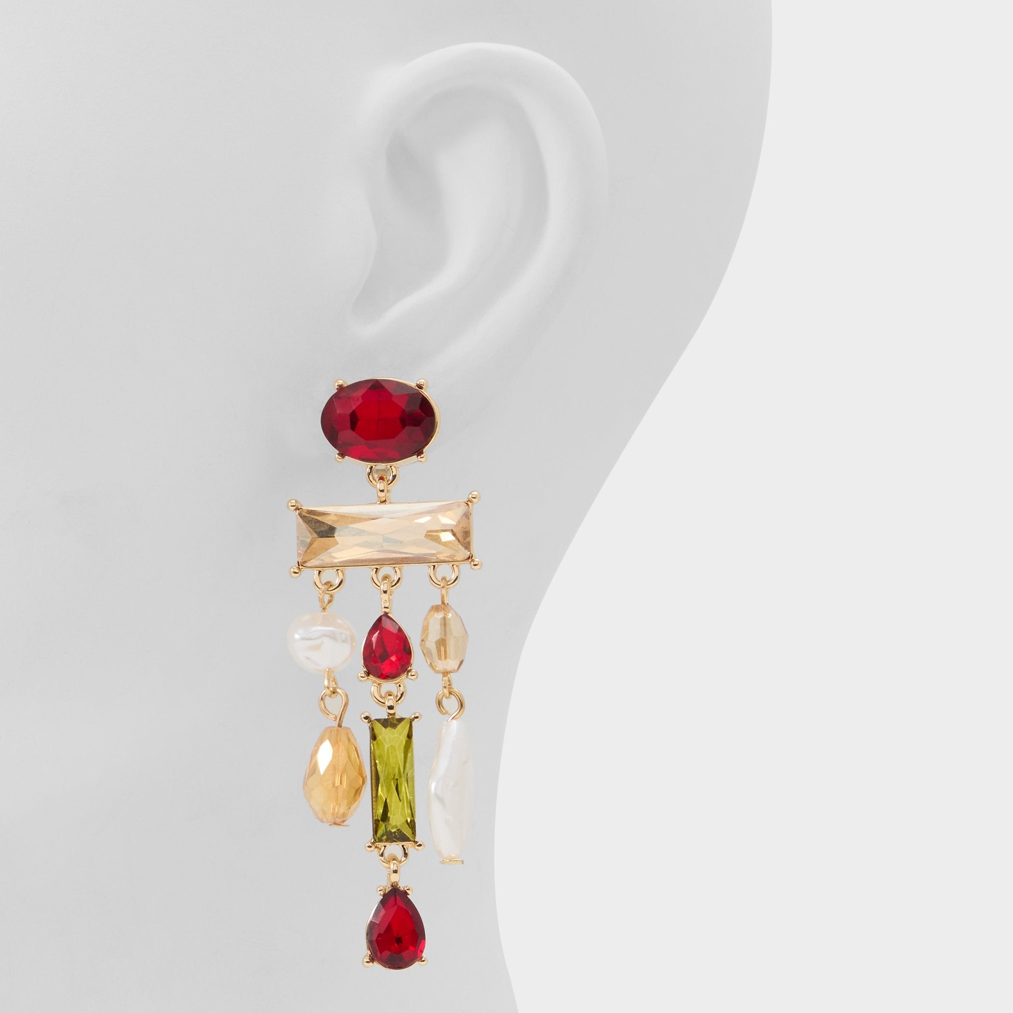 Aldo Savannahh in Bordo - Chandelier earrings