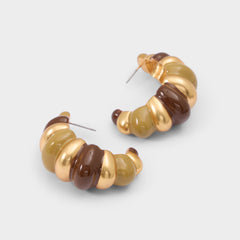 Aldo Samarra in Light Brown - Hoop earrings