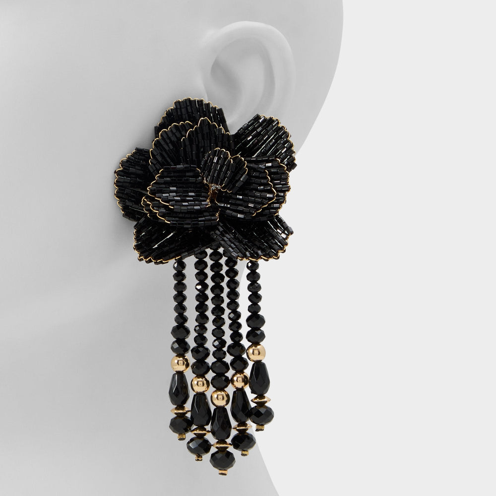 Aldo Petalia Black/Gold Multi Women's Earrings - Statement earrings
