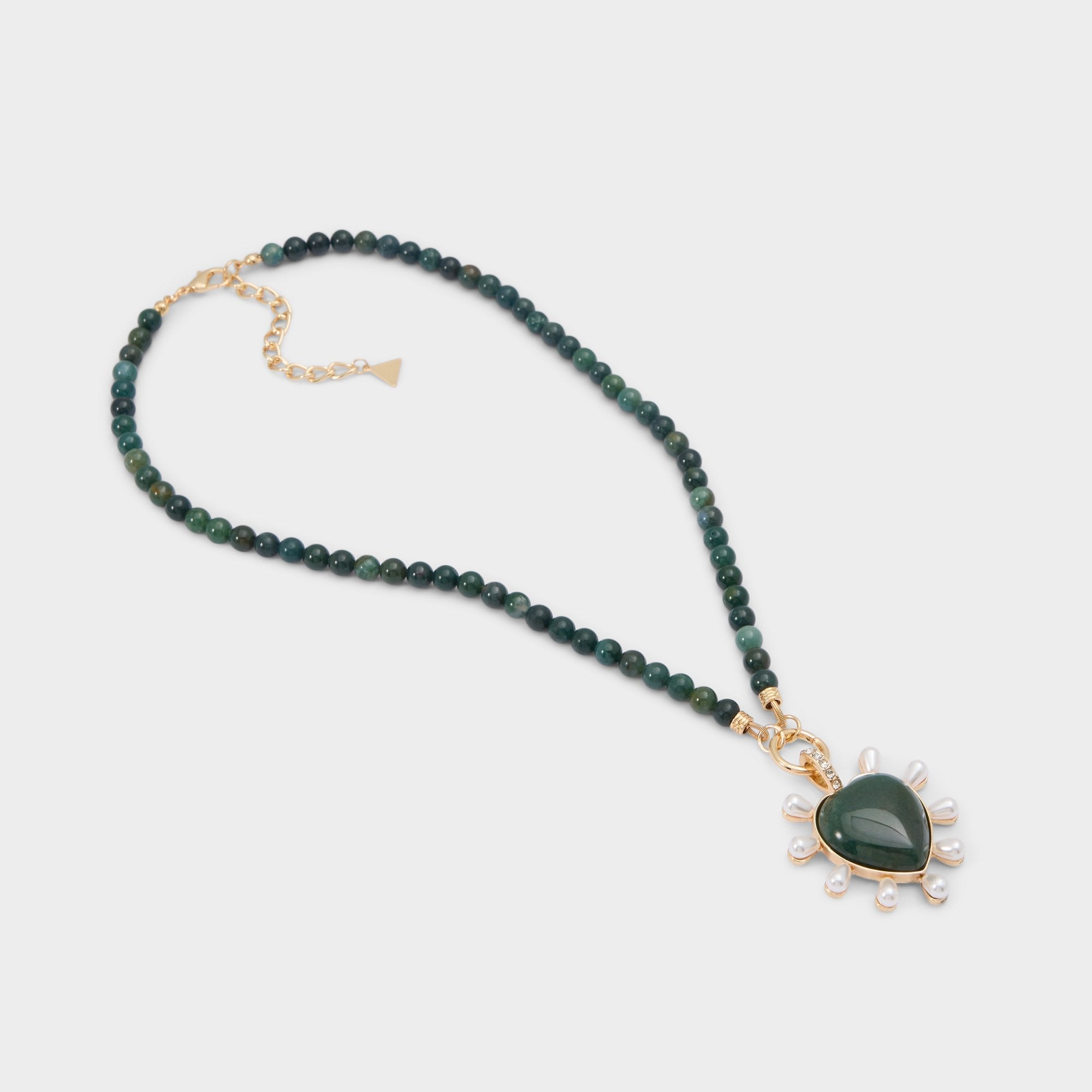 Aldo Preciousheart in Dark Green - Necklace
