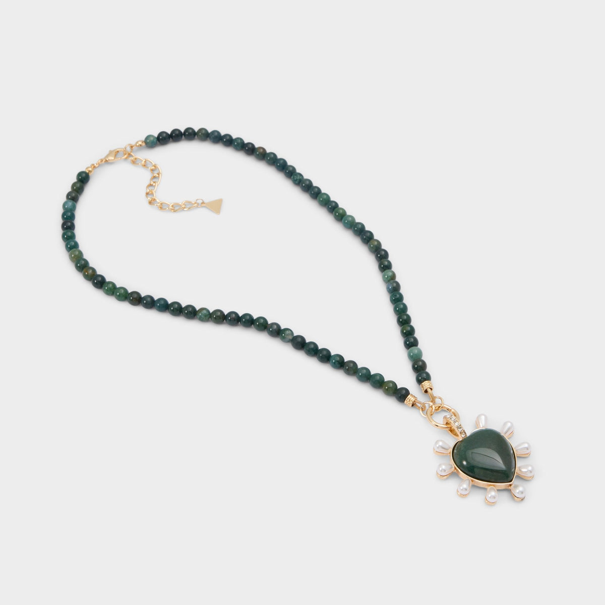 Aldo Preciousheart in Dark Green - Necklace
