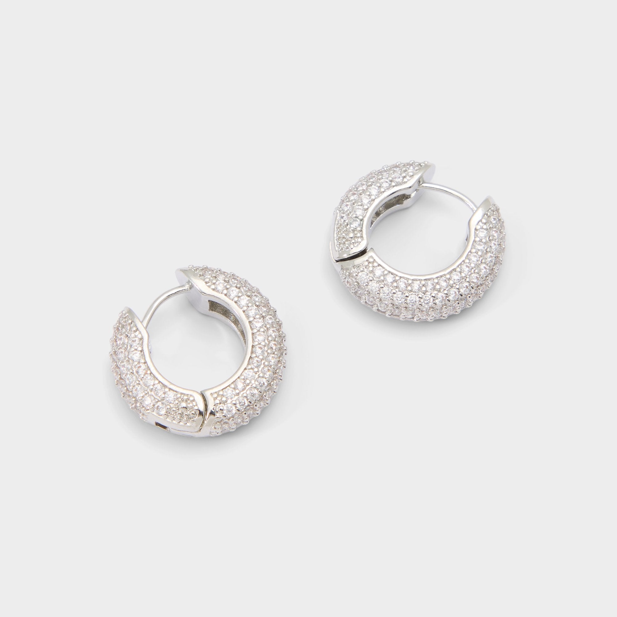 Aldo Strigidae in Silver Clear Multi - Hoop earrings