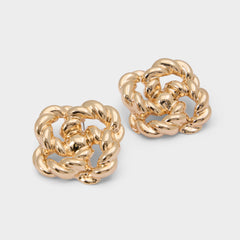 Aldo Doubleknot in Gold - Statement earrings