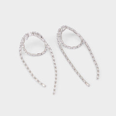 Aldo Wude in Silver Clear Multi - Chandelier earrings