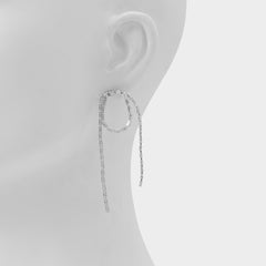 Aldo Wude in Silver Clear Multi - Chandelier earrings