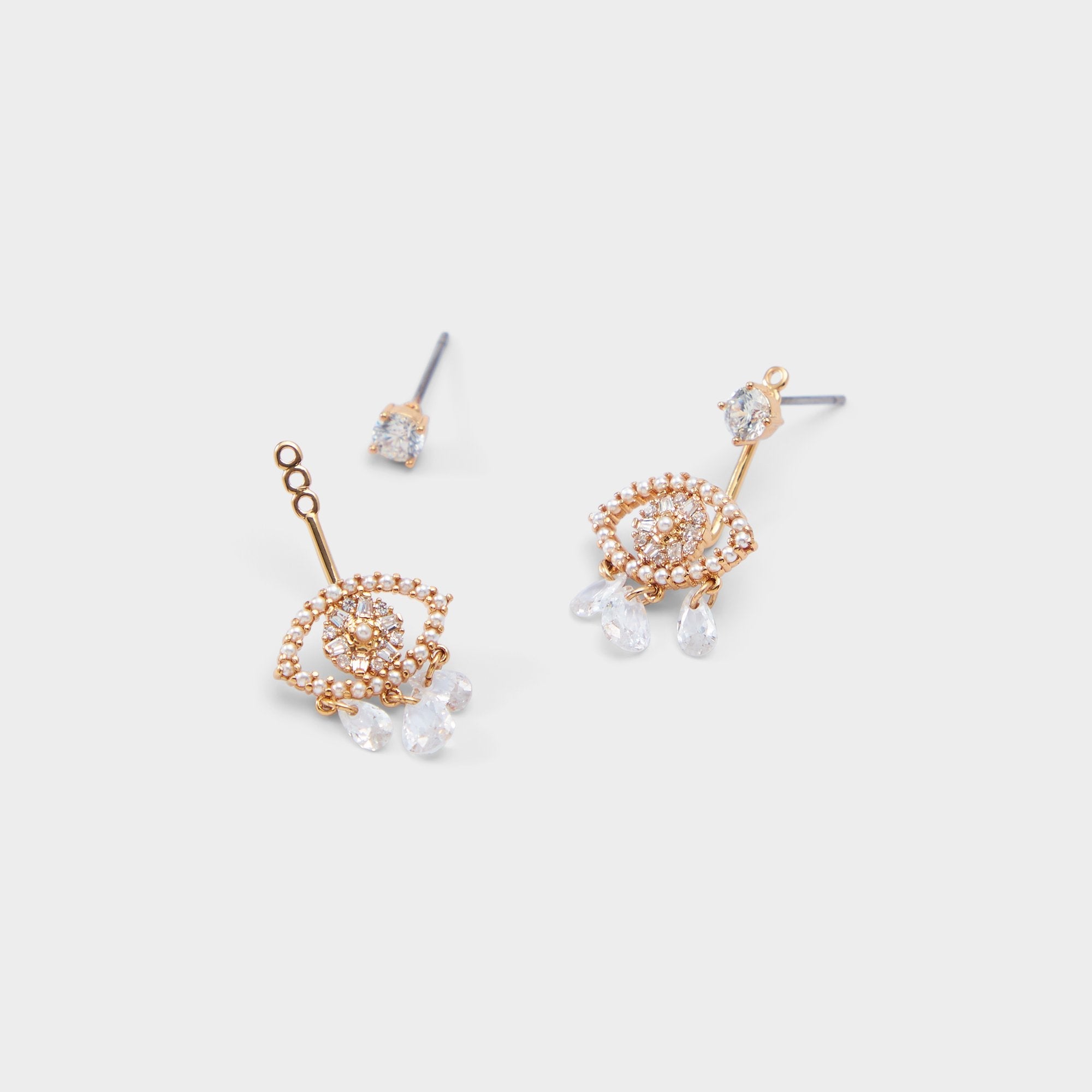 Aldo Eulalie Gold/Clear Multi Women's Gold plated - Earrings