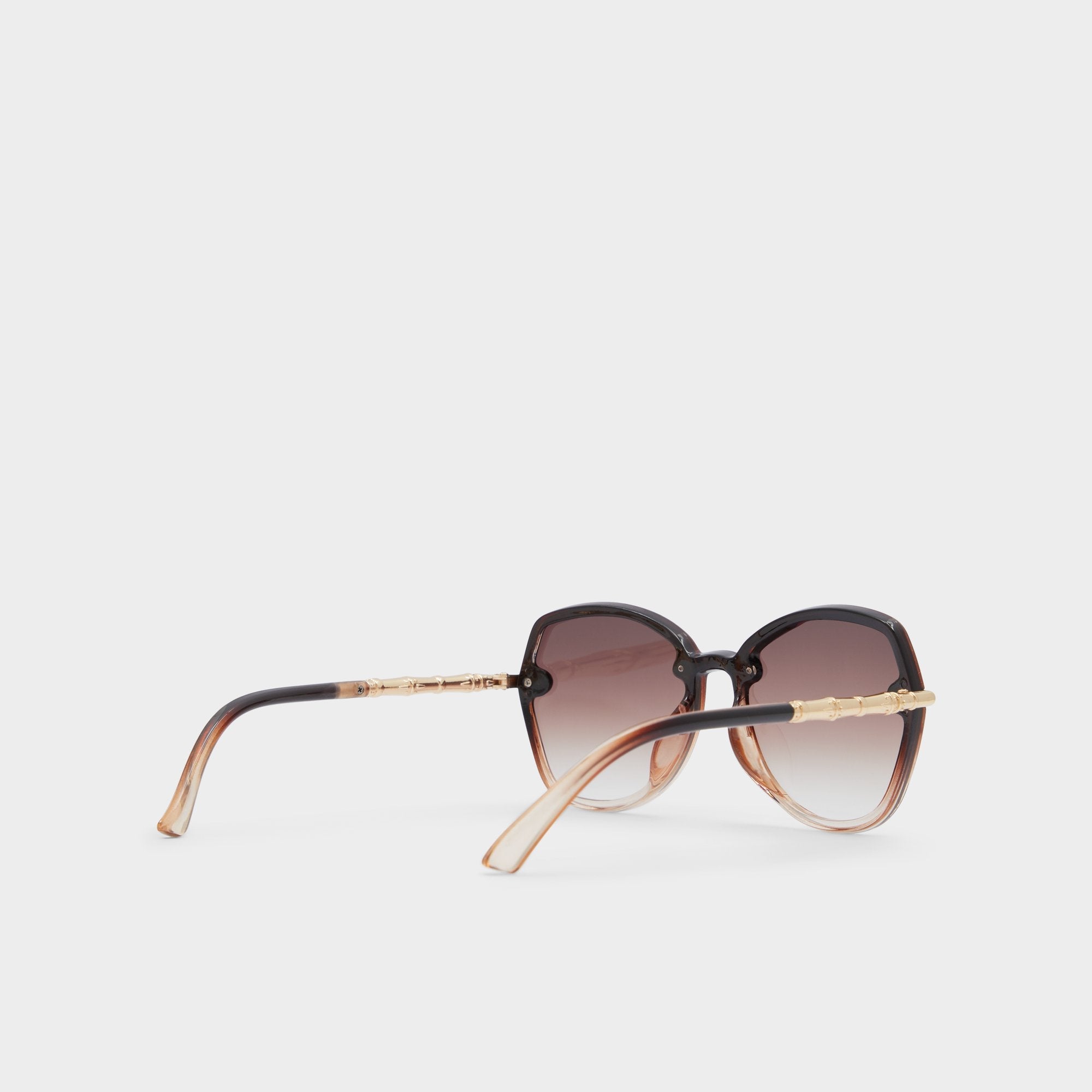 Aldo Cortegaca Brown Women's Round - Square sunglasses
