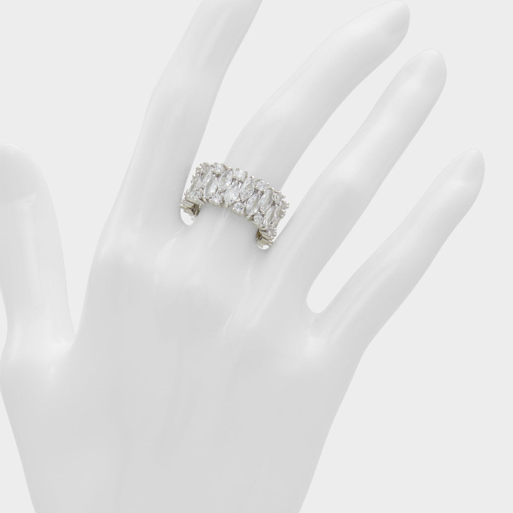 Aldo Nikka Silver/Clear Multi Women's Cubic Zirconia - Ring