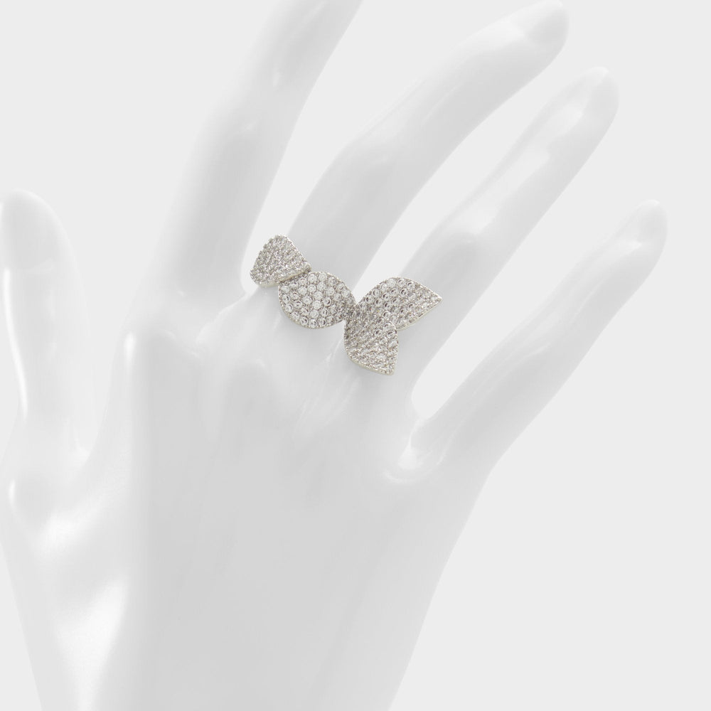 Aldo Celenring Silver/Clear Multi Women's Rings - Ring