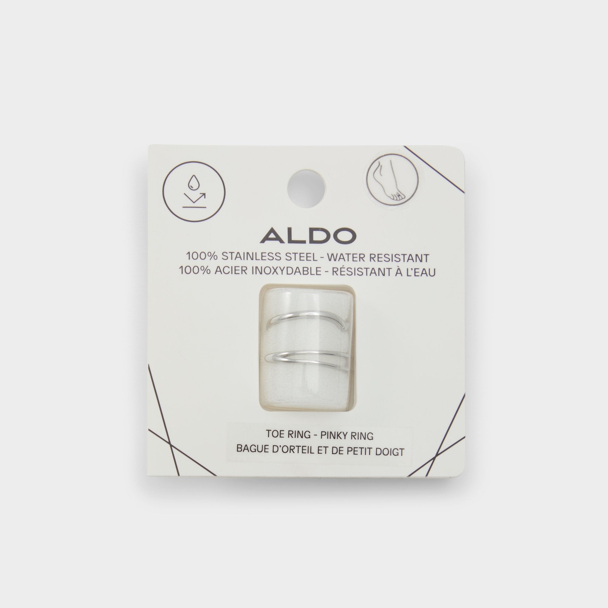 Aldo Ardgowan Silver Women's Stainless Steel - Toe ring