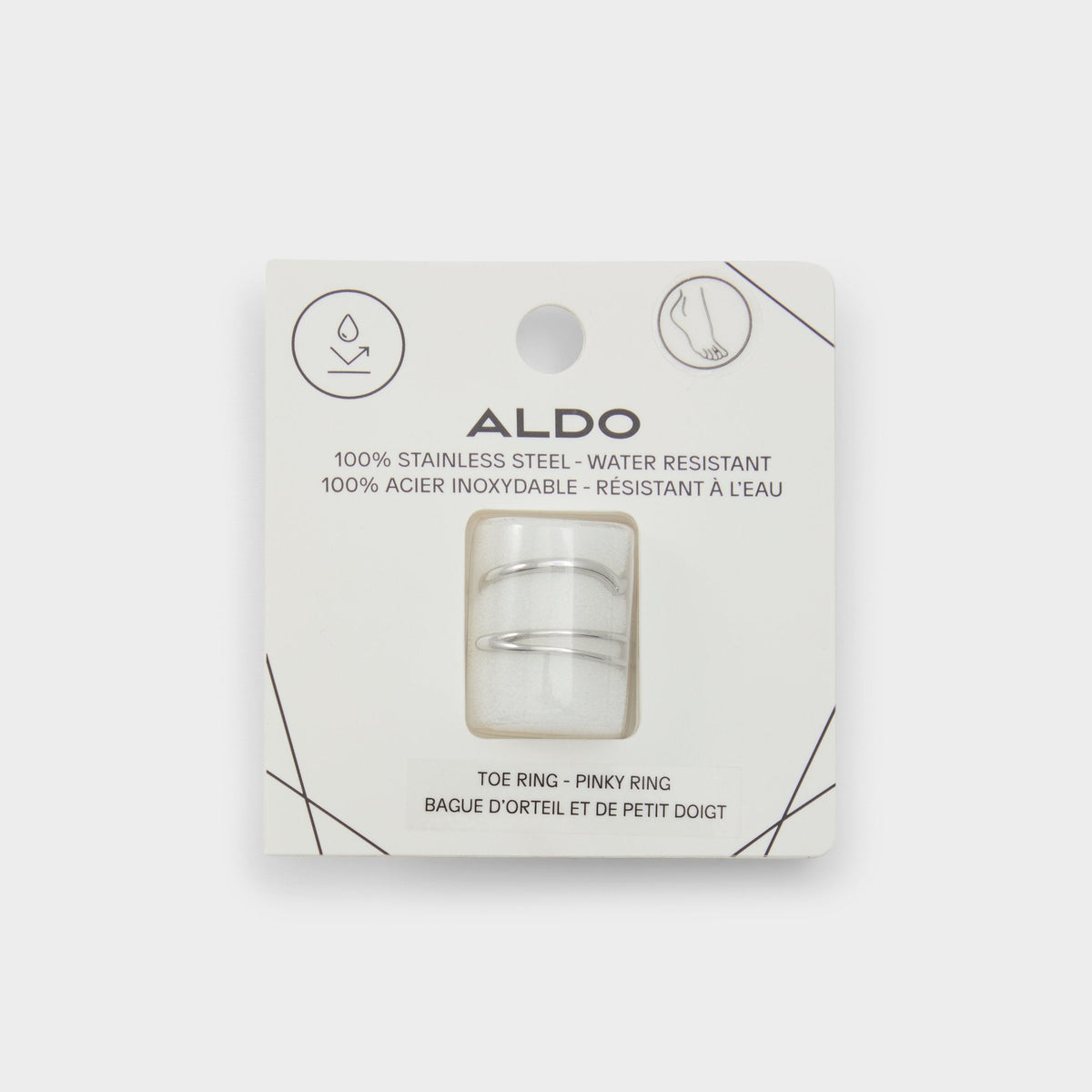 Aldo Ardgowan Silver Women's Stainless Steel - Toe ring