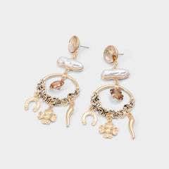 Aldo Chances in Champagne - Chandelier earrings