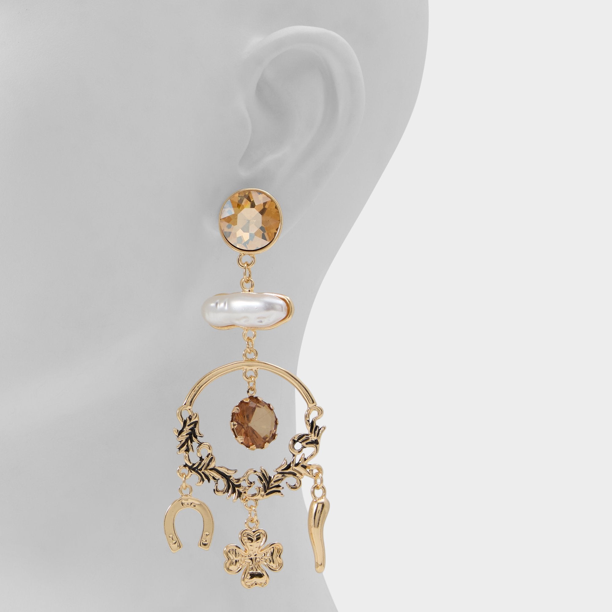 Aldo Chances in Champagne - Chandelier earrings