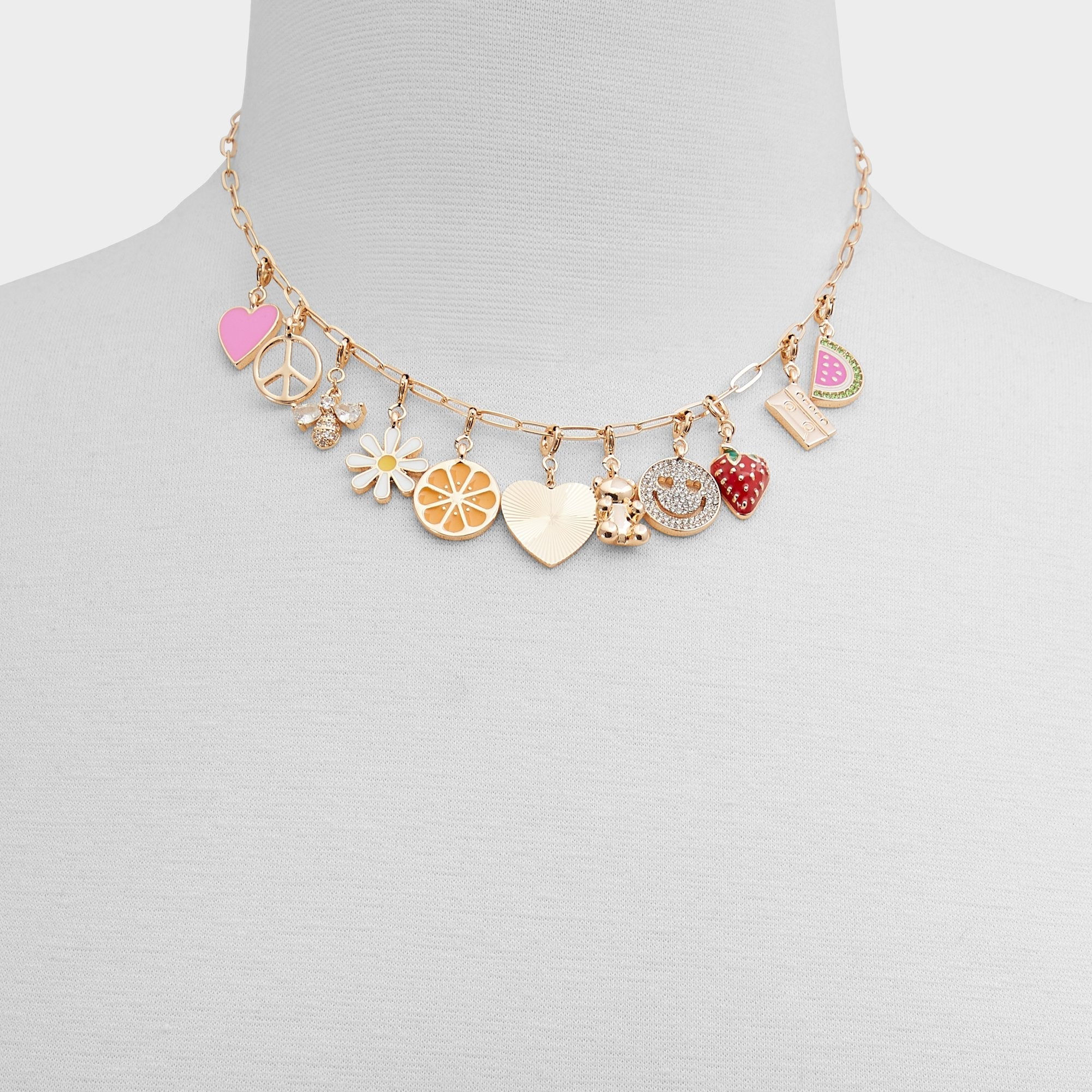 Aldo Charmcrazy Bright Multi Women's Necklaces - Charm necklace