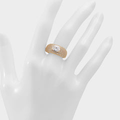 Aldo Caredar Gold/Clear Multi Women's Cubic Zirconia - Ring