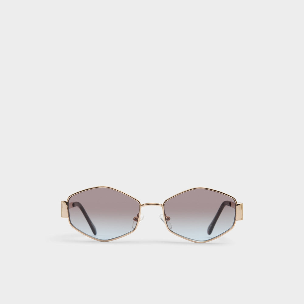Aldo Rilibaen Gold Women's Round - Sunglasses